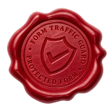Red shield engraved into a red wax seal
